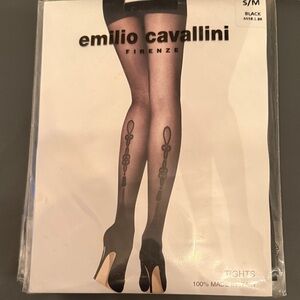 Emilio Cavallini Black Tights Holiday Tights